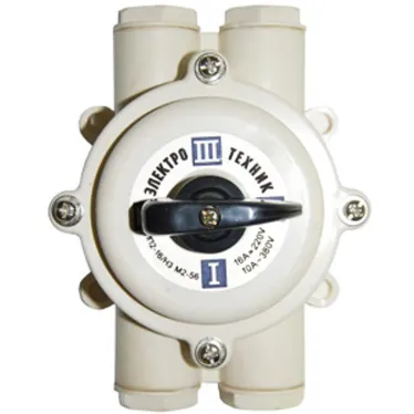 Переключатель пакетный ПП2-16/Н4 М2,до 16А, пл.корпус,IP56