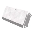 Угол вертикальный внешний 45 градусов с крышкой Стандарт 600х80