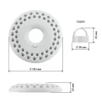 Фонарик светильник подвесной на батарейках 3хAA, подвес, карабин, магнитный в палатку, 48 LED K48 НЛО