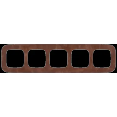 Valena ALLURE Рамка 5 постов Кожа универсальная