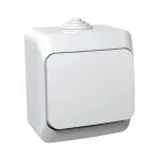 ЭТЮД Выключатель одноклавишный наружный IP44 белый