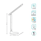 Светильник настольный GTL204 10W 550lm 2700-6500K 170-265V белый диммируемый + ночник LED 1/10/30 | GT2041 | Gauss