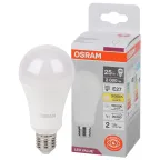 Лампа светодиодная LED Value Грушевидная 25Вт (замена 200Вт), 2000Лм, 3000К, цоколь E27 OSRAM