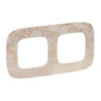 Valena ALLURE Рамка 2 поста Нарцисс золото универсальная