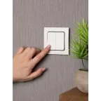 Стокгольм Механизм Выключателя 2-кл. проходного 10А белый