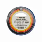Изолента ПВХ KRANZ 0.13х15 мм, 25 м, синяя