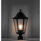 Светильник НТУ-100w на трубу Е27 IP44 черный