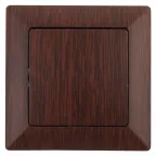 Выключатель Intro Solo 4-101-10 одноклавишный 10А-250В, IP20, СУ, венге