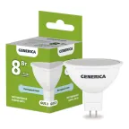                  Лампа светодиодная MR16 софит 8Вт 230В 6500К GU5.3 GENERICA
               