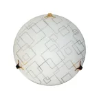 Светильник НПБ 01-2х60-139 М16 Оазис 300 мат.бел./клипсы золото ИУ