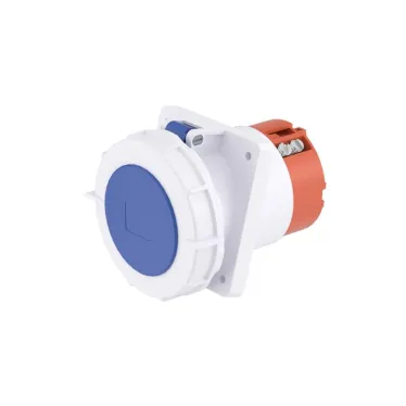 Розетка скрытой установки с наклоном IP67 63A 2P+E 230V