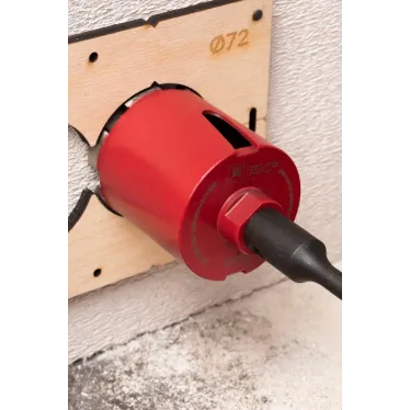 Коронка алмазная для дрелей (верхнее пылеудаление) DCH-72MHS M16 Professional