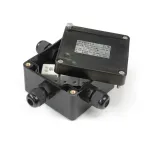 Коробка взрывозащишенная огнестойкая армамидная антистатическая 2 ввода под углом 90 ° 0,75-1,5 мм? черная 103х105х55 Спецприбор