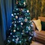 Гирлянда "Твинкл Лайт" 15 м, темно-зеленый ПВХ, 120 LED, цвет белый | 303-055 | NEON-NIGHT