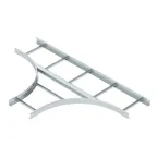 Т-образная секция лестничного лотка 60х300мм R-500мм