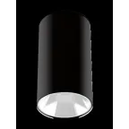 Светильник светодиодный ДПО GU10 без лампы круглый черный корпус белый рефлектор Jazzway