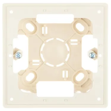 Коробка монтажная для накладного монтажа 1 модуль, слоновая кость
