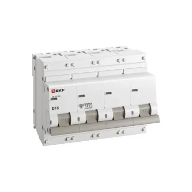 Автоматический выключатель ВА 47-100 4P 16А (D) 10kA PROxima