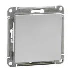 W59 Выключатель одноклавишный, 10АХ, механизм, матовый хром