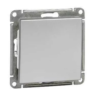 W59 Выключатель одноклавишный, 10АХ, механизм, матовый хром