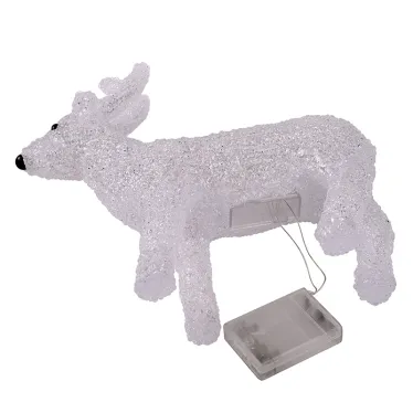 Акриловая светодиодная фигура "Оленёнок" 30х10х28 см, 4,5 В, 3 батарейки AA (не входят в комплект), 24 светодиодов, | 513-321 | NEON-NIGHT