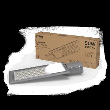 Светильник уличный консольный ДКУ 50 Вт 5000 лм 4000К AC 220В IP65 355х155х57мм широкая КСС Ш Avenue Gauss