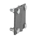 Зажим универсальный полоса 40 - прут 10 (пластина 70x70мм) HZ PROxima