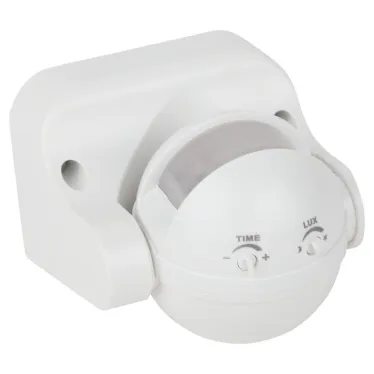 Датчик движения MD 03 для дома инфракрасный аккумуляторный белый 1200 Вт угол 140 градусов 12 метров