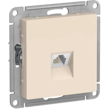 Розетка ATLASDESIGN телефонная RJ11 механизм бежевый