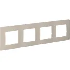 ETIKA Рамка 4 поста слоновая кость