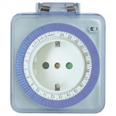 Розетка с таймером (суточная) механическая IP44 16А 3500W Feron