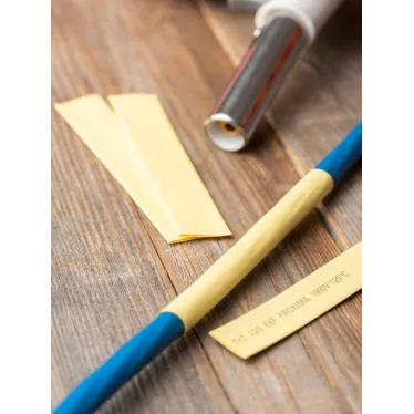 Трубка термоусаживаемая ТУТ нг 12/6 желтая рулон PROxima