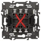 Переключатель промежуточный, 10АХ-250В, Эра Elegance, сл.кость,14-1108-02