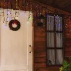 Бахрома с коннекторами светодиодная  с контроллером  ULD-B3010-200/TBK MULTI IP67  3 м. 200 диодов, шнур черный, соед | UL-00003933 | Uniel