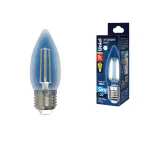 Лампа светодиодная LED-C35-9W/4000K/E27/CL PLS02WH LED. "свеча", прозр. Серия Sky. 4000К . | UL-00005163 | Uniel
