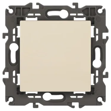 Кнопка, 10АХ-250В, Elegance, слоновая кость (10/100/2500) 14-1111-02