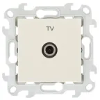 Розетка ТВ оконечная, слоновая кость