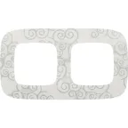 Valena ALLURE Рамка 2 поста Нарцисс хром универсальная