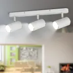 Светильник настенно-потолочный спот OL35-3 WH MR16 GU10 IP20 белый хром