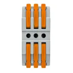 Строительно-монтажная клемма СМК 222-423 проходная3 полюса 0,08-4мм2 (25шт.) PROxima