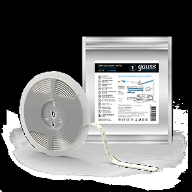 Лента светодиодная LED 5050/60-SMD 14.4 Вт/м 510 лм/м 6500К DC 12В IP20 8мм (ZIP bag 5м) Elementary Gauss