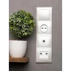 Валенсия Рамка 4-местная жемчуг