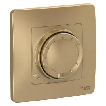 BLANCA скрытой установки светорегулятор (диммер) поворотно-нажимной 400вт, титан