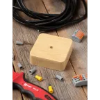 Коробка разветвительная KMP-030-030 (78х78х26) светлое дерево PROxima