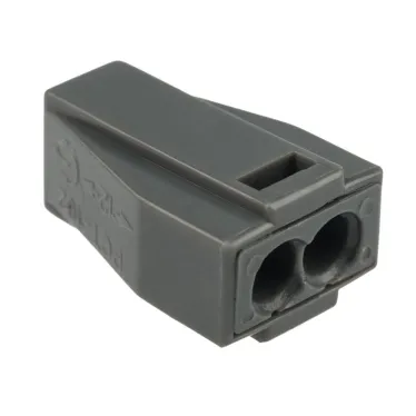 Экспресс-клемма с пастой СМК 773-302, 2-проводная до 2,5 кв мм, серая 100шт, REXANT