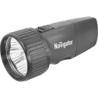 Фонарь светодиодный NPT-CP02-ACCU 5LED аккумуляторный с вилкой для зарядки пластик