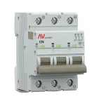 Выключатель автоматический AV-6 DC 3P 16A (C) 6kA AVERES