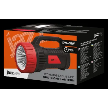 Фонарь аккумуляторный прожектор с боковой подсветкой Accu7-L10W/L10W