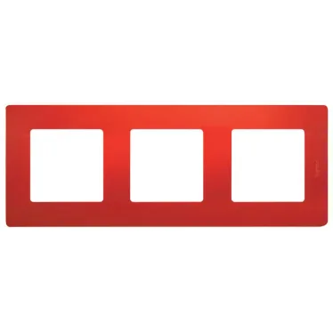 ETIKA Рамка 3 поста красная