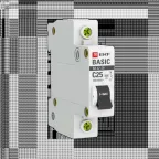 Выключатель автоматический однополюсный 25А С ВА47-29 4.5кА